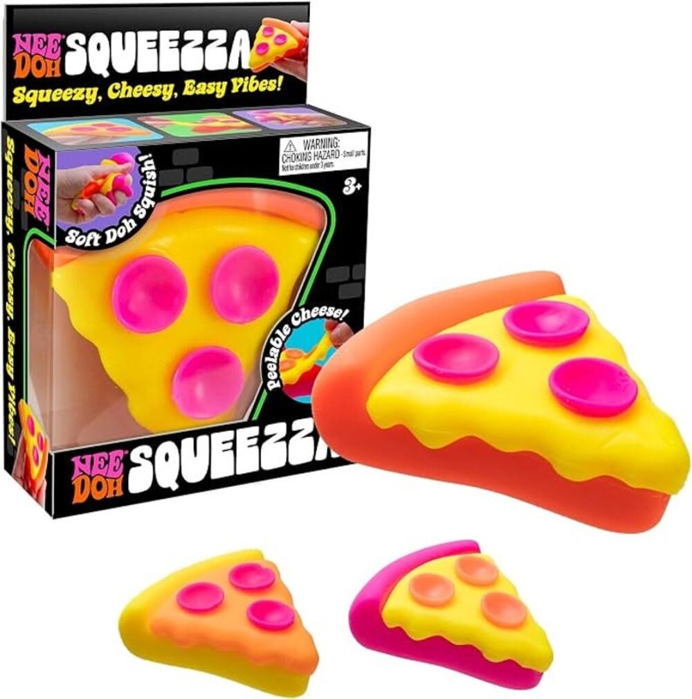 NeeDoh Squeezza | Squishy Pizza-Shaped Fidget Toy - NIB!